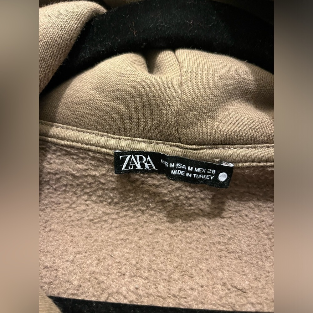 Zara Oversized Brown Hoodie | Size M - Picture 3 of 4